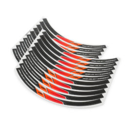 KTM Wheel Rim Sticker Kit Black/Orange