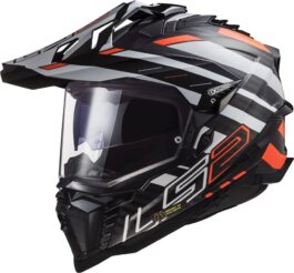 Ls2 Mx701 Explorer C Edge Black Fluo Orange Helmet
